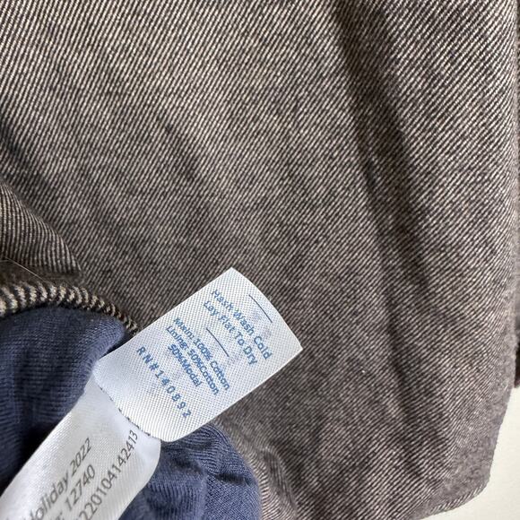 Marine Layer Flannel Shacket XL Brown Long Sleeve Button Up Lined Shirt Heavy - Picture 9 of 9